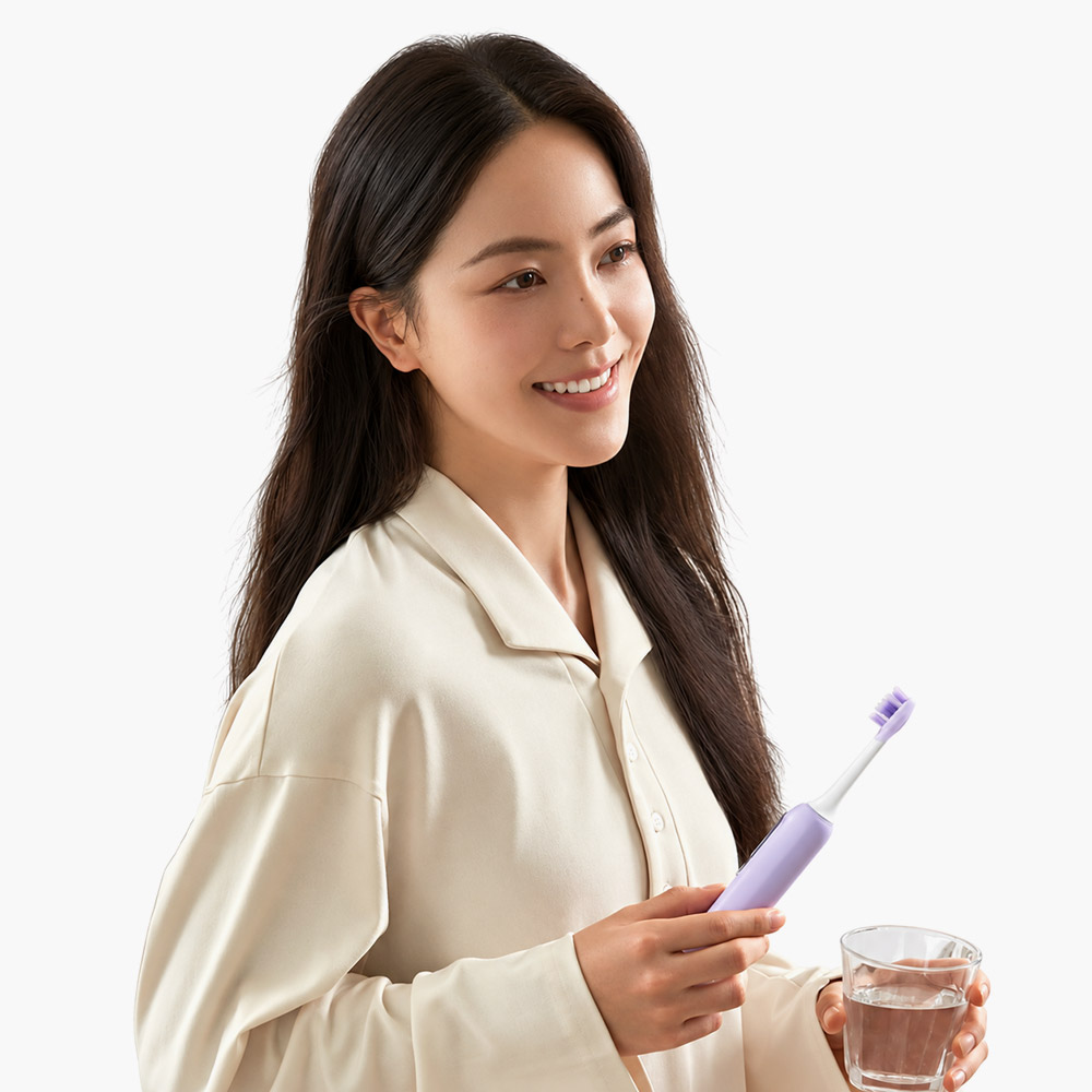 Электрическая зубная щётка Xiaomi Mijia Sonic Electric Toothbrush Pro MES610 - подсказки на экране для внимательной ежедневной чистки