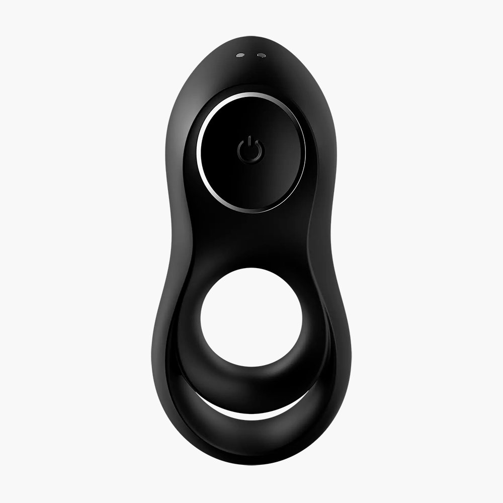 Эротический массажер-кольцо для двоих Satisfyer Legendary Duo из гипоаллергенного силикона с 12 вибрационными программами