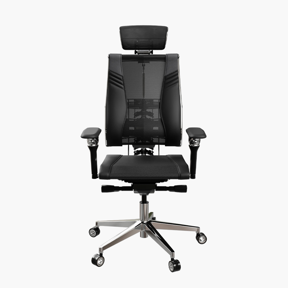 Офисное кресло Metta Yoga Spine Triumph B2 с эргономичным сиденьем, 28-точечной системой регулировки и обивкой NewLeather