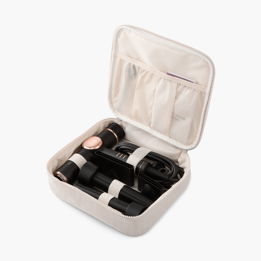 Фен Olzori X-Air с 15 режимами, бесщеточным мотором StrongFlow, встроенным ионизатором и 4 насадками для укладки