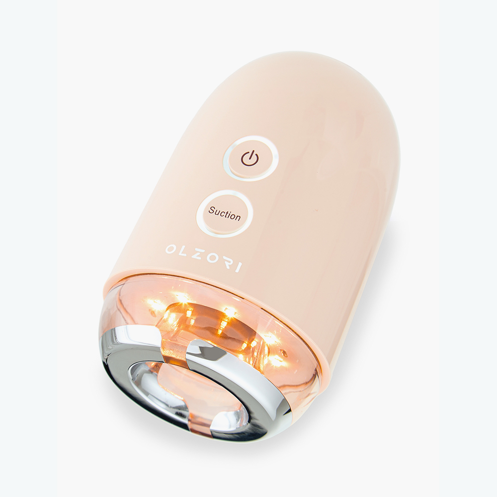 Беспроводной электромассажер для лица Olzori Yuta для EMS-лифтинга, антицеллюлитной вакуумной и хромотерапии