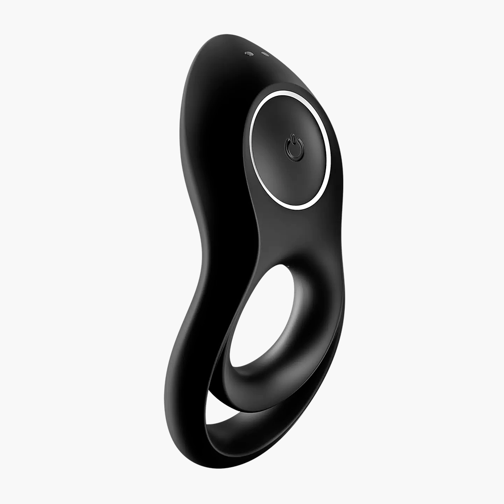 Эротический массажер-кольцо для двоих Satisfyer Legendary Duo из гипоаллергенного силикона с 12 вибрационными программами