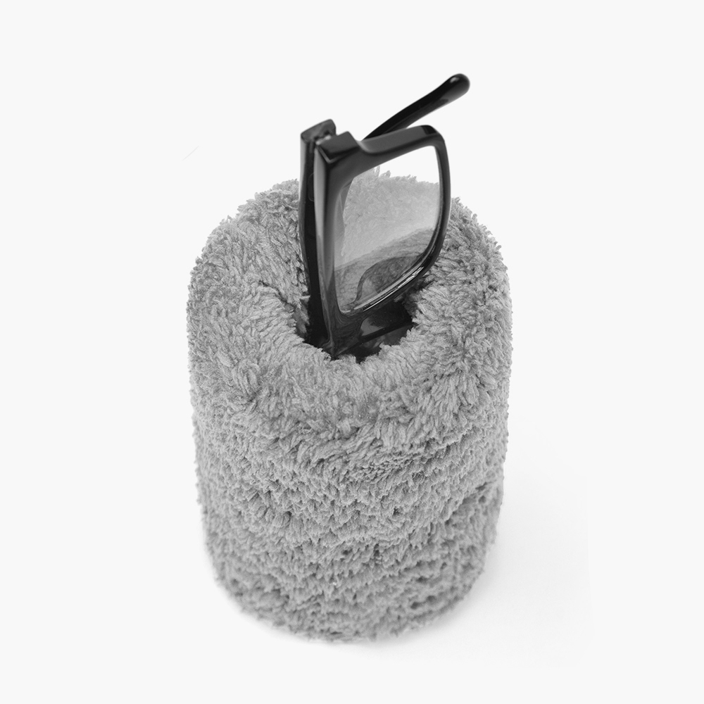 Японский футляр-органайзер для очков Ku-Do из микроволокна Novelizer, в сером цвете