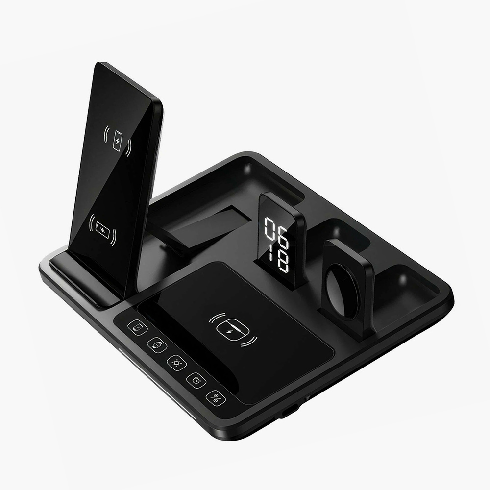 Станция беспроводной зарядки 3 в 1 Technix R11S для iPhone, AirPods и Apple Watch с электроприводом подставок для гаджетов