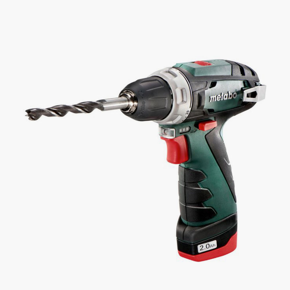 Аккумуляторная дрель-шуруповерт Metabo PowerMaxx BS с двойной аккумуляторной системой и быстросменными насадками