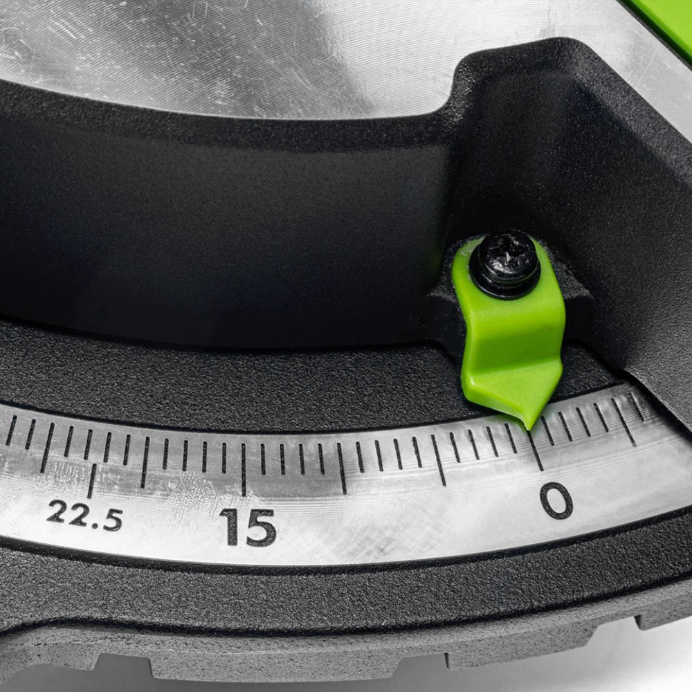 Аккумуляторная торцовочная пила Greenworks GD24MS216 с системой настройки среза SawControl и бесщеточным двигателем DigiPro