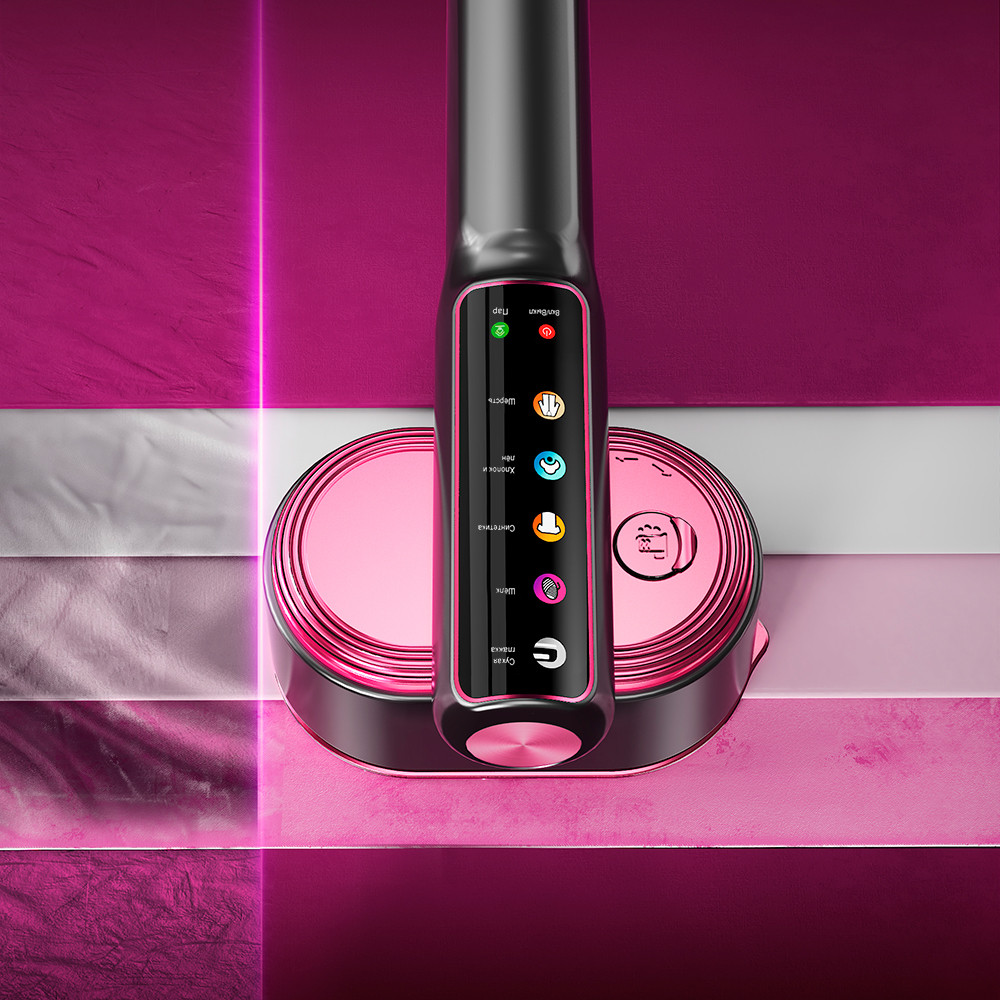 Ручной отпариватель Klikaus KL588A с многоканальной системой распределения пара, сенсорной панелью и LED-дисплеем