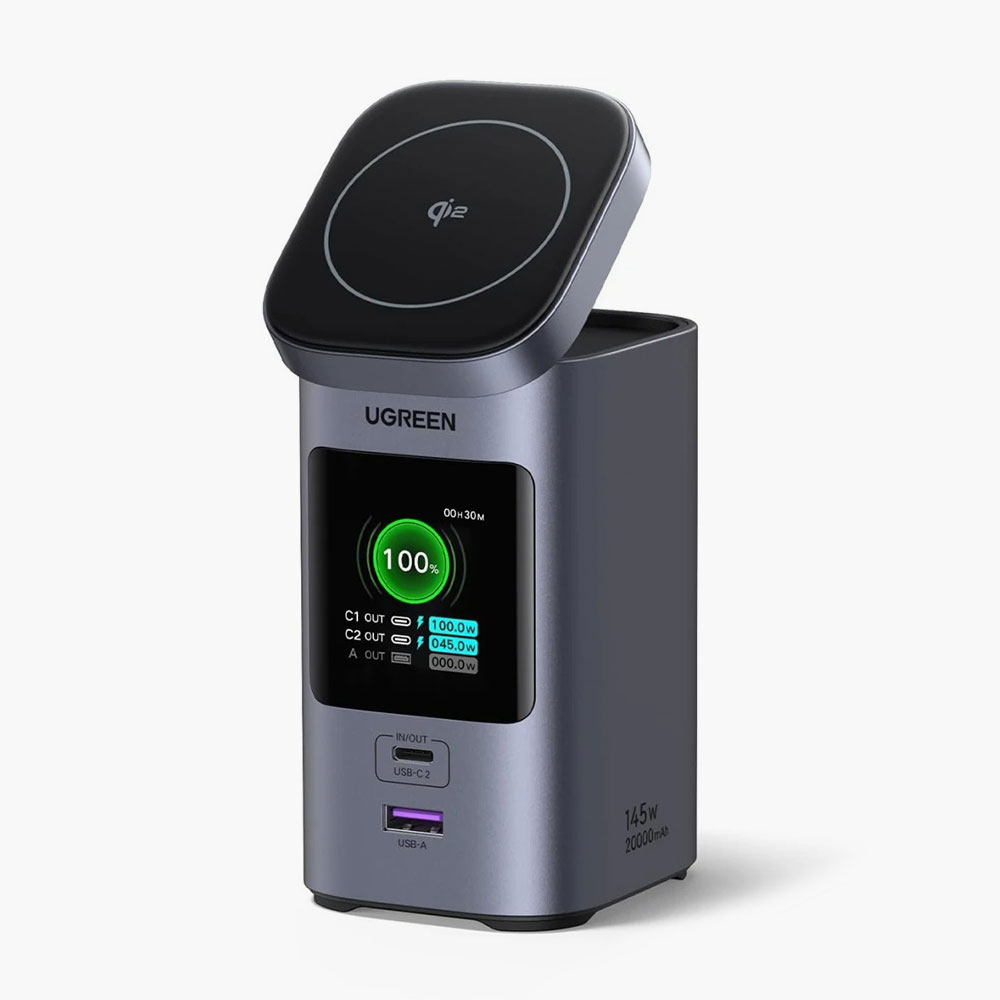 Внешний аккумулятор UGREEN Nexode PB771 20000 мАч 145W с MagSafe и Qi2