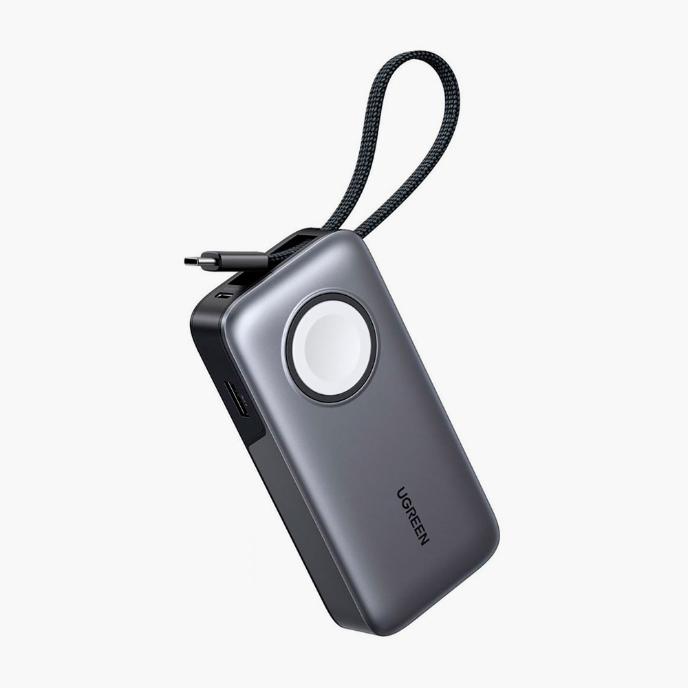 Внешний аккумулятор UGREEN PB527 — энергия в кармане и зарядка для Apple Watch