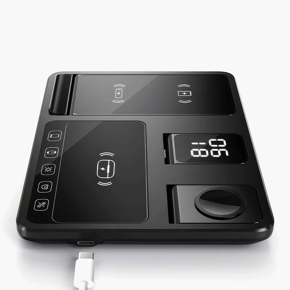 Станция беспроводной зарядки 3 в 1 Technix R11S для iPhone, AirPods и Apple Watch с электроприводом подставок для гаджетов