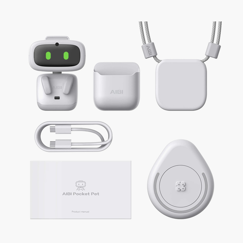 Умный робот AIBI Pocket Pet Robot с искусственным интеллектом, камерой, функцией тамагочи и аксессуарами для кастомизации