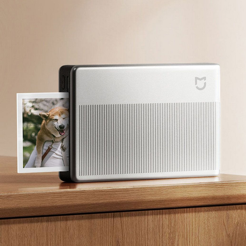 Портативный цветной фотопринтер Xiaomi Mijia 1S с технологией моментальной бесчернильной печати