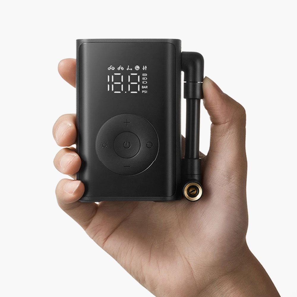 Компактный насос Xiaomi MJB с цифровым манометром, LED-фонарем и бесщеточным двигателем
