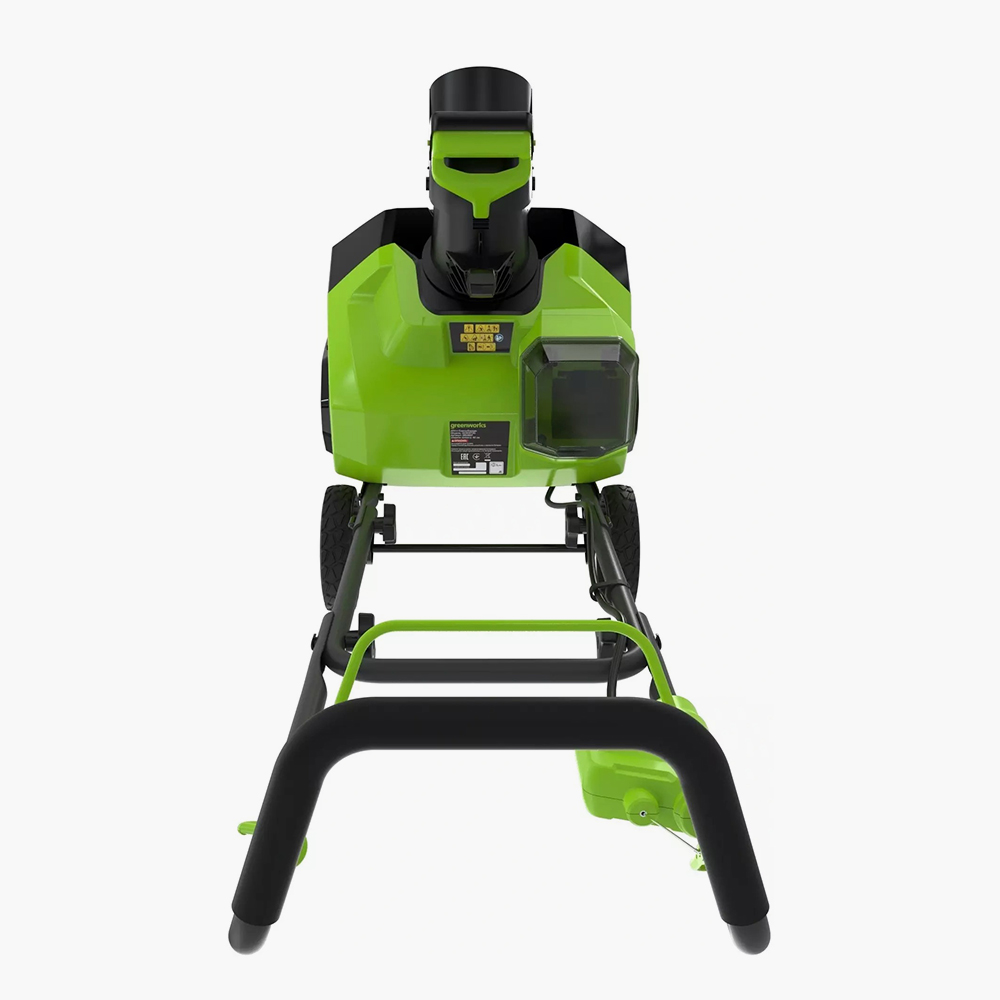Аккумуляторный снегоуборщик Greenworks G40ST40 40V с прочным шнеком из армированного пластика Armalite и поворотным дефлектором