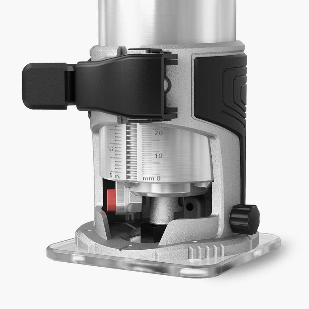 Аккумуляторный фрезер Greenworks 3502507 с бесщеточным двигателем DigiPRO, LED-подсветкой и цанговым зажимом