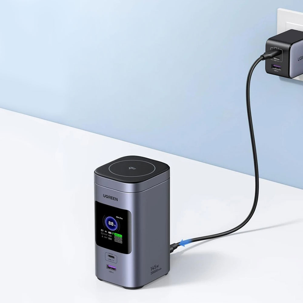 Внешний аккумулятор UGREEN Nexode PB771 20000 мАч 145W с MagSafe и Qi2