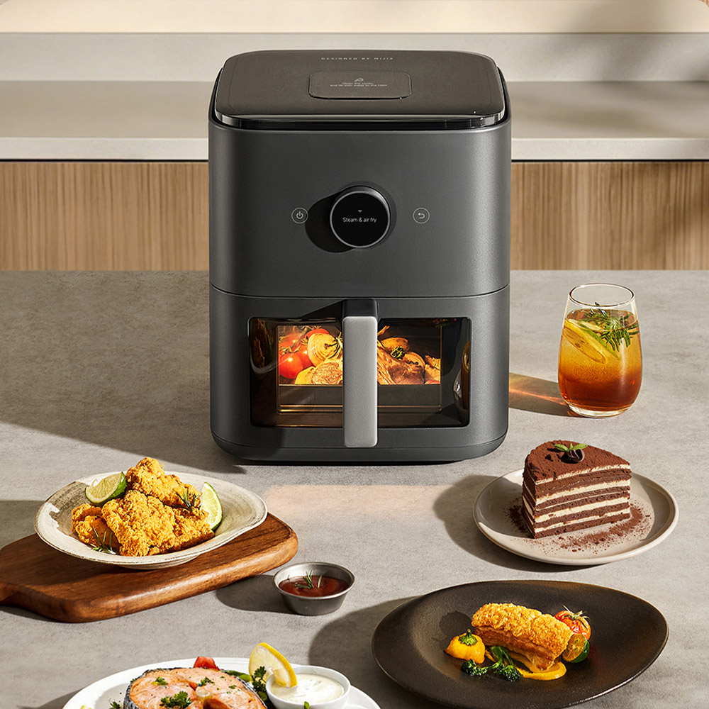 Аэрогриль с паром Mijia Smart Steam Air Fryer 7L  - сочная еда и румяная корочка в одной чаше