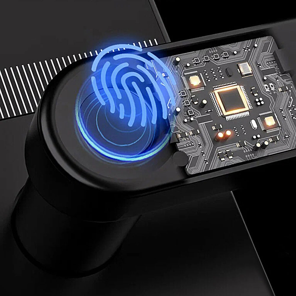 Умный дверной замок Haier HFD-T15-CA с 5 способами разблокировки, сигнализацией и защитой от взлома и подглядывания
