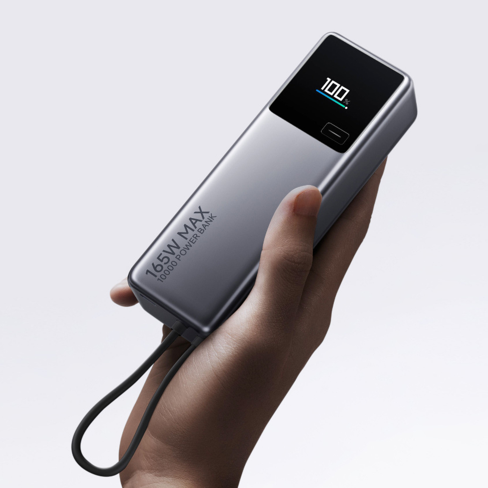 Пауэрбанк Xiaomi PB 165W для ноутбуков и смартфонов с поддержкой быстрой зарядки и цифровой защитой от неполадок
