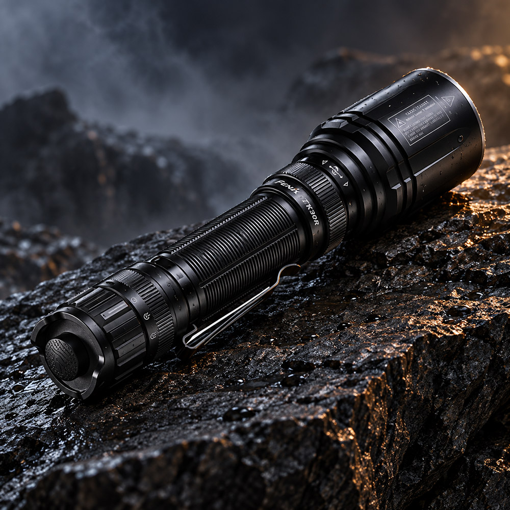 Тактический фонарь Fenix TK30R - луч света на расстояние до 1,5 километра
