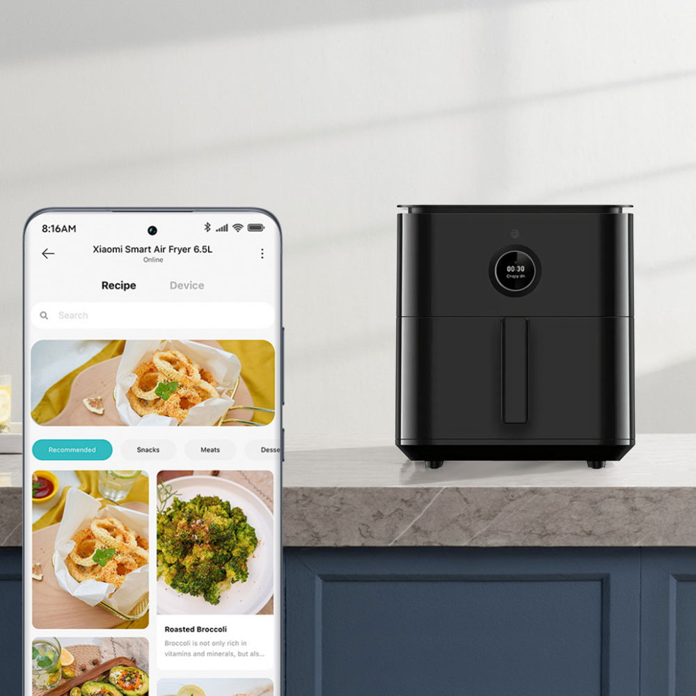Аэрогриль Xiaomi Smart Air Fryer с технологией 3D-конвекции AirFlow, управлением со смартфона и функцией «Шеф-повар»