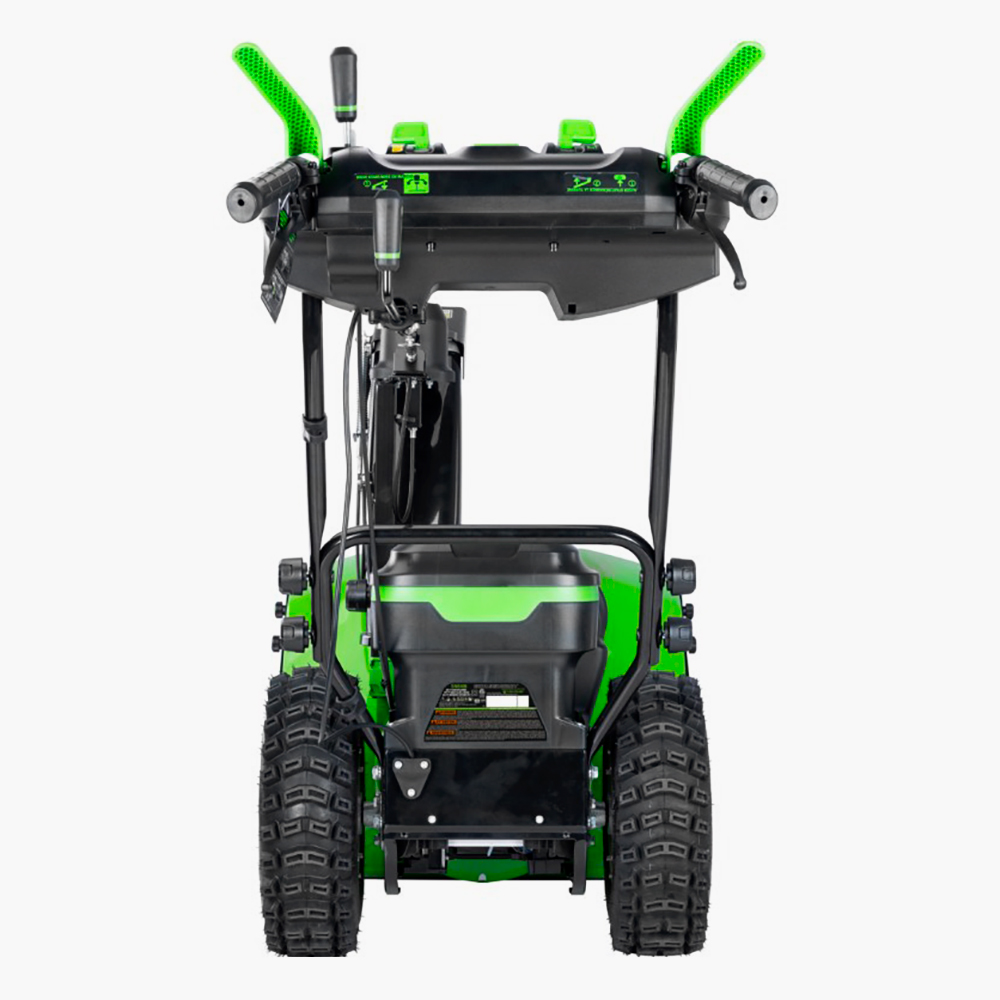 Аккумуляторный самоходный снегоуборщик Greenworks GD82ST56 с бесщеточными двигателями DigiPRO и системой разворота Zero Turn