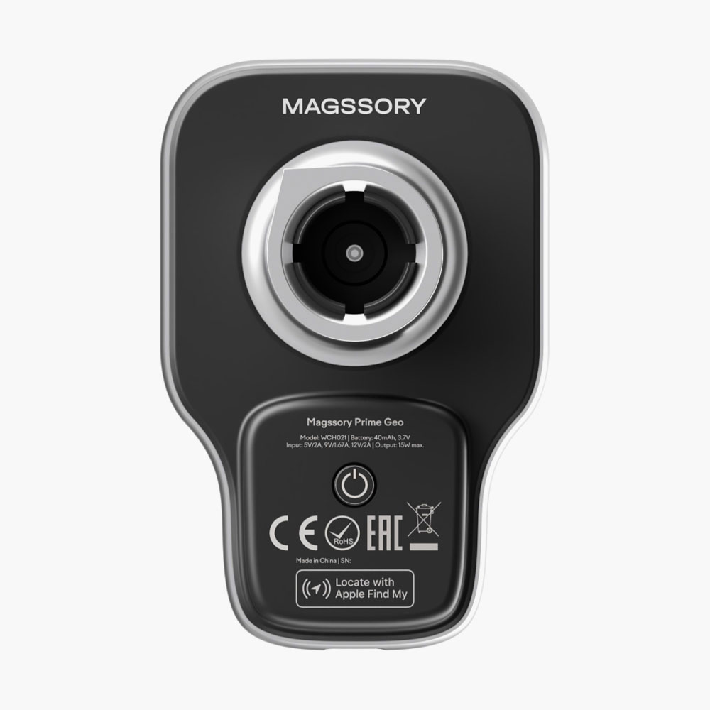 Автомобильный держатель с беспроводной зарядкой MAGSSORY Prime Geo — MagSafe, Find My и мощность до 15 Вт