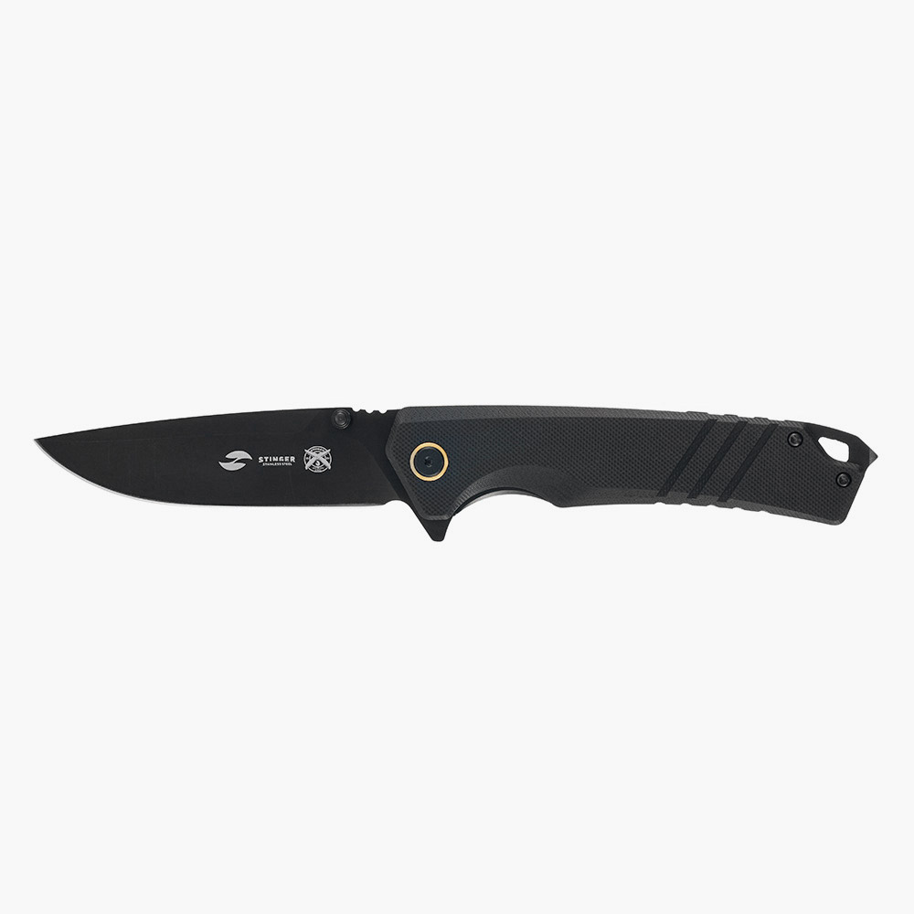 Складной нож Stinger FK-KL268L-BLK - надежный помощник для города, путешествий и активного отдыха