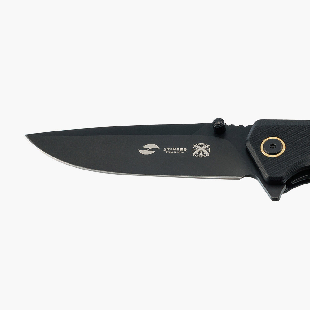 Складной нож Stinger FK-KL268L-BLK - надежный помощник для города, путешествий и активного отдыха