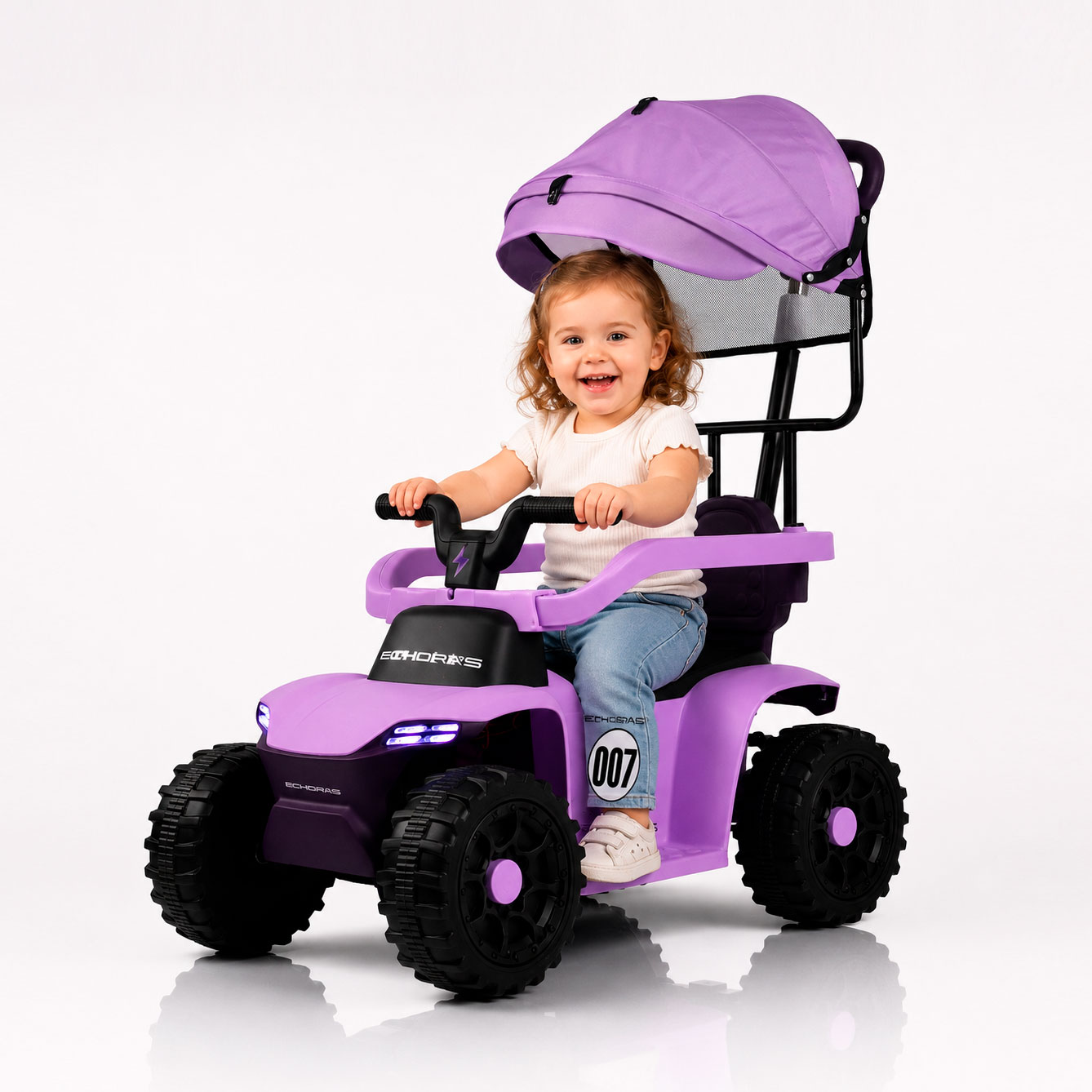 Детский электроквадроцикл RiverToys Z007VO-A - первые самостоятельные поездки с комфортом и яркими эмоциями