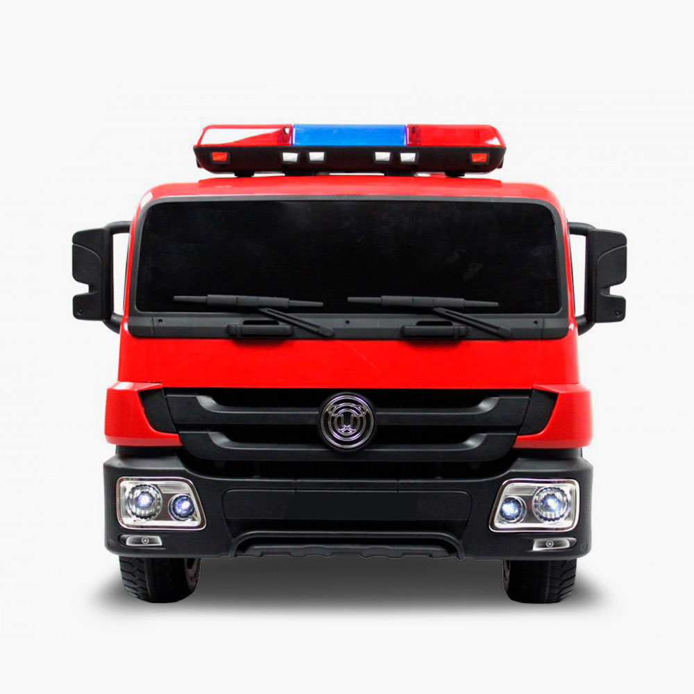 Детский пожарный электромобиль RiverToys A555AA Firefighter c дистанционной системой управления, медиапанелью и набором игрушек