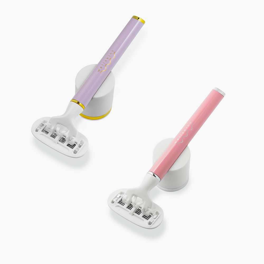 Бритвенный станок Olzori Wellskins с плавающей головкой Leaping Blade, лезвиями с многоэтапной заточкой и системой Catch&Shave