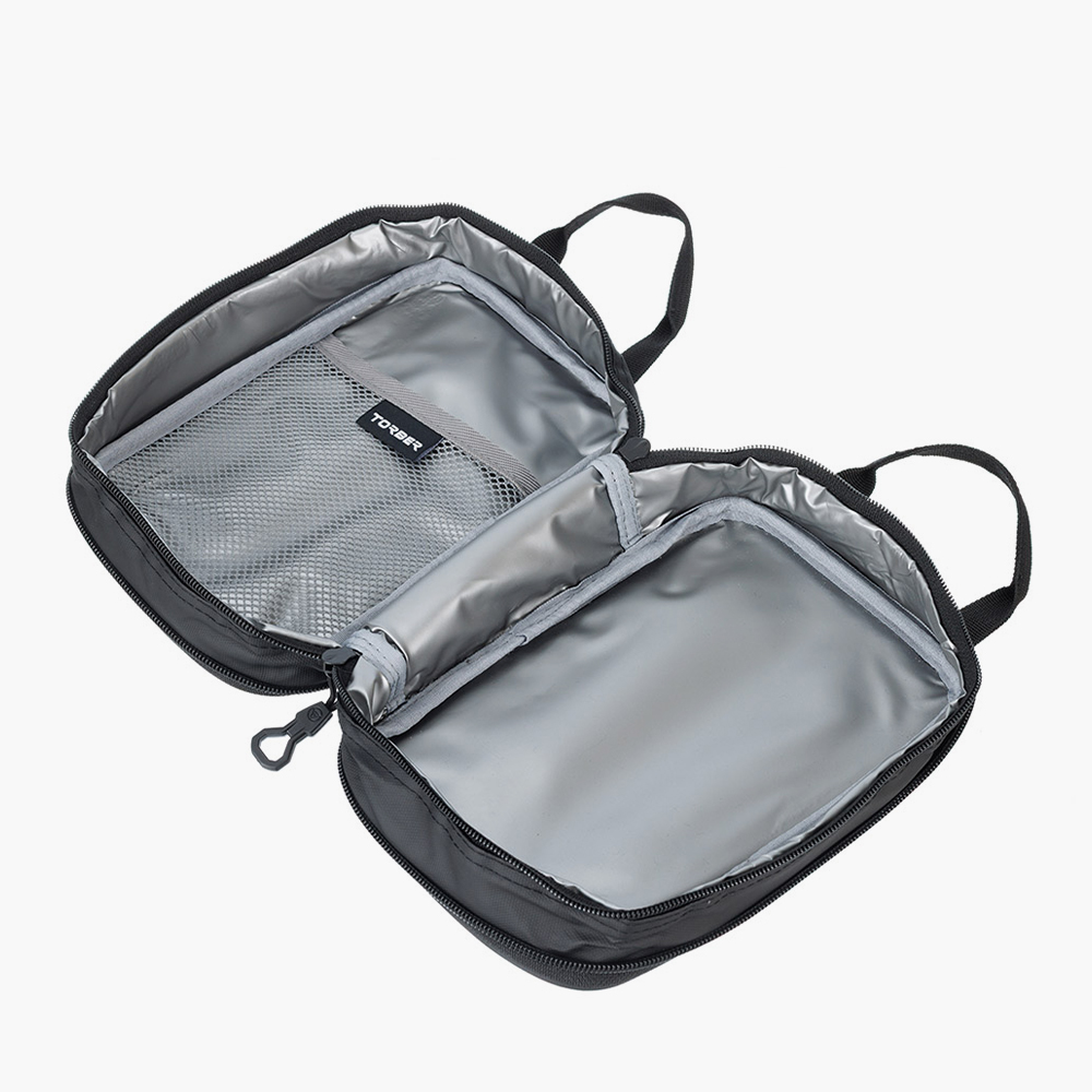 Термосумка для ланча Torber T37332 из экологичной ткани rPET с термоизоляционным слоем PEVA и водоотталкивающей пропиткой