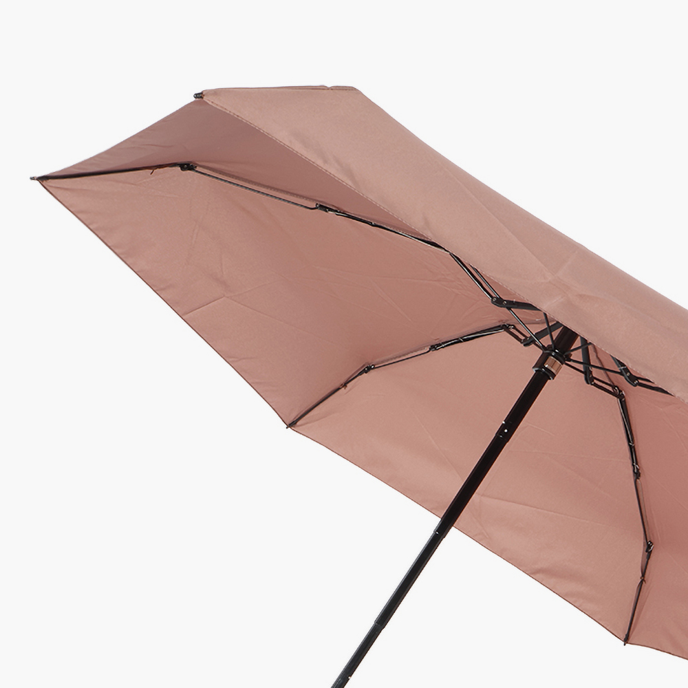 Компактный зонт Torber TUS24095BR с каркасом из 6 усиленных спиц в пять сложений и куполом из эпонжа