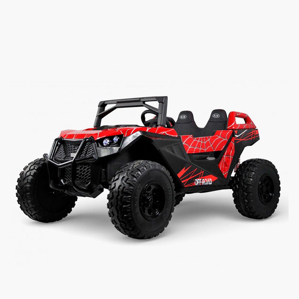 Двухместный детский электромобиль-багги RiverToys A707AA с дистанционной системой управления, медиапанелью и LED-фарами