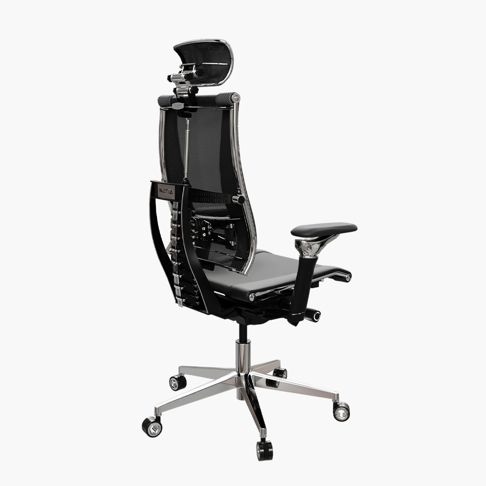 Офисное кресло Metta Yoga Spine Triumph B2 с эргономичным сиденьем, 28-точечной системой регулировки и обивкой NewLeather