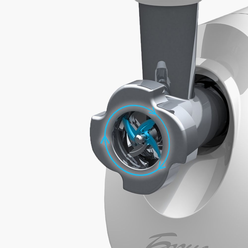 Электромясорубка «Аксион Бриз» с саблевидным ножом, защитой от перегрева и насадками для фарша, колбас и кеббе