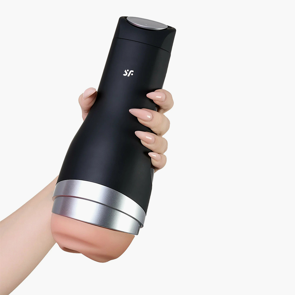 Мужской эротический массажер Satisfyer Men Classic с технологией вакуумной стимуляции и рукавом из рельефной киберкожи