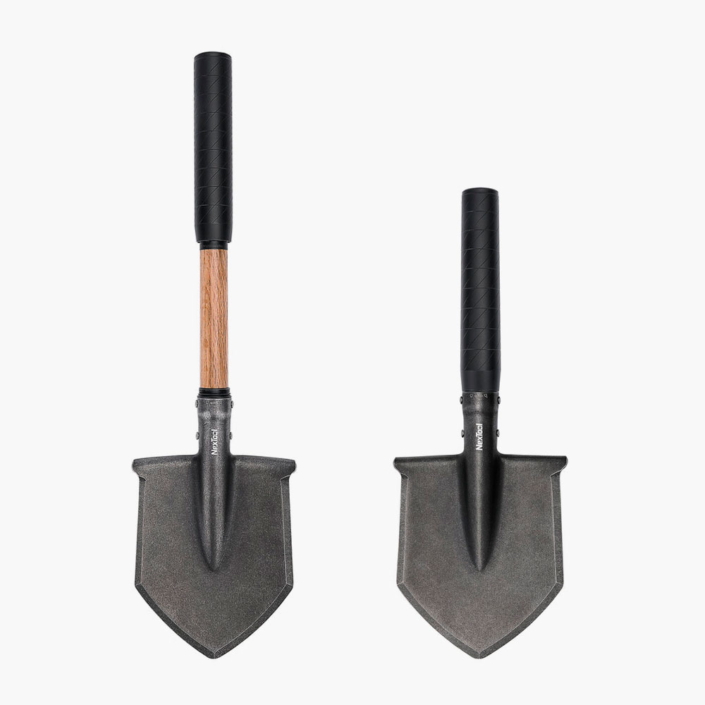 Телескопическая туристическая лопата NexTool Retractable Shovel NE20396 - полноценный рабочий хват — компактное хранение в дороге