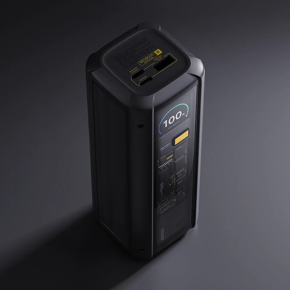 Сверхмощный пауэрбанк Xiaomi 212W HyperCharge для смартфонов и ноутбуков с 3 выходами USB и быстрой зарядкой 120 Вт