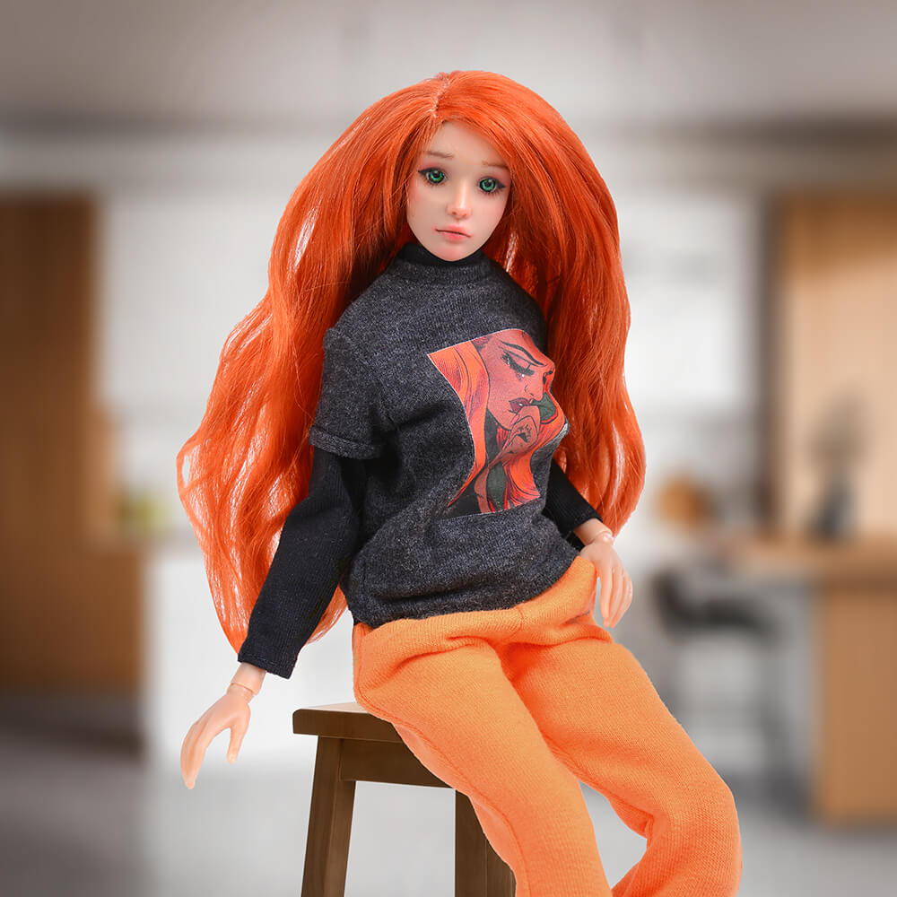 Кукла Nines D'Onil Nina Coletas с рыжими волосами в коробке (8435054350320)