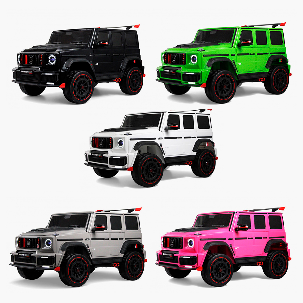 Двухместный детский электромобиль RiverToys Z888ZZ в дизайне Brabus с дистанционной системой управления и медиапанелью