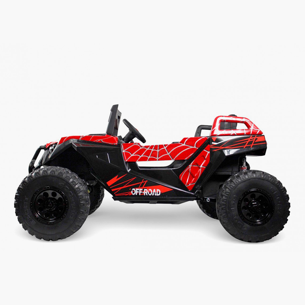 Двухместный детский электромобиль-багги RiverToys A707AA с дистанционной системой управления, медиапанелью и LED-фарами