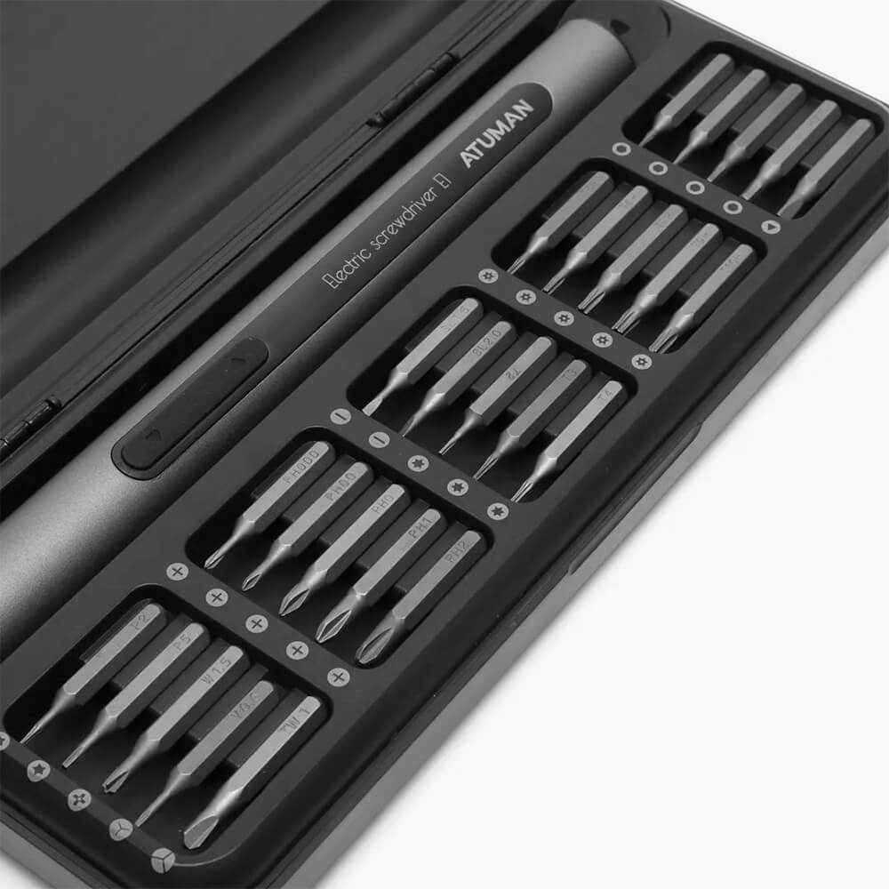Электроотвертка DUKA ATuMan E1 с магнитным держателем и набором из 25 ...
